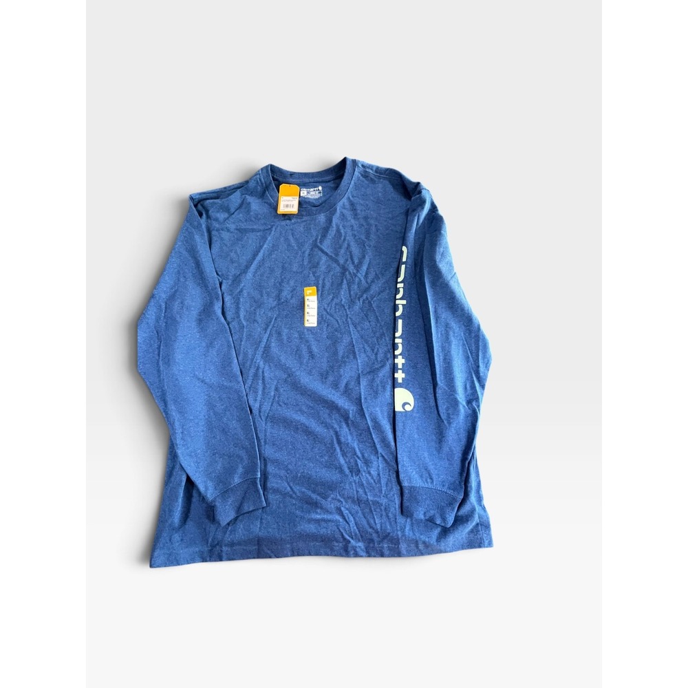 Carhartt Loose Fit Heavyweight LS Logo Sleeve Graphic T-Shirt Women's size XL